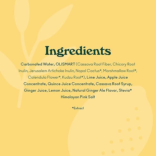 Miniatura 3 de OLIPOP Soda prebiótica Pop, jengibre limón, prebióticos, botánicos, fibra vegetal, 12 fl oz (12 latas)