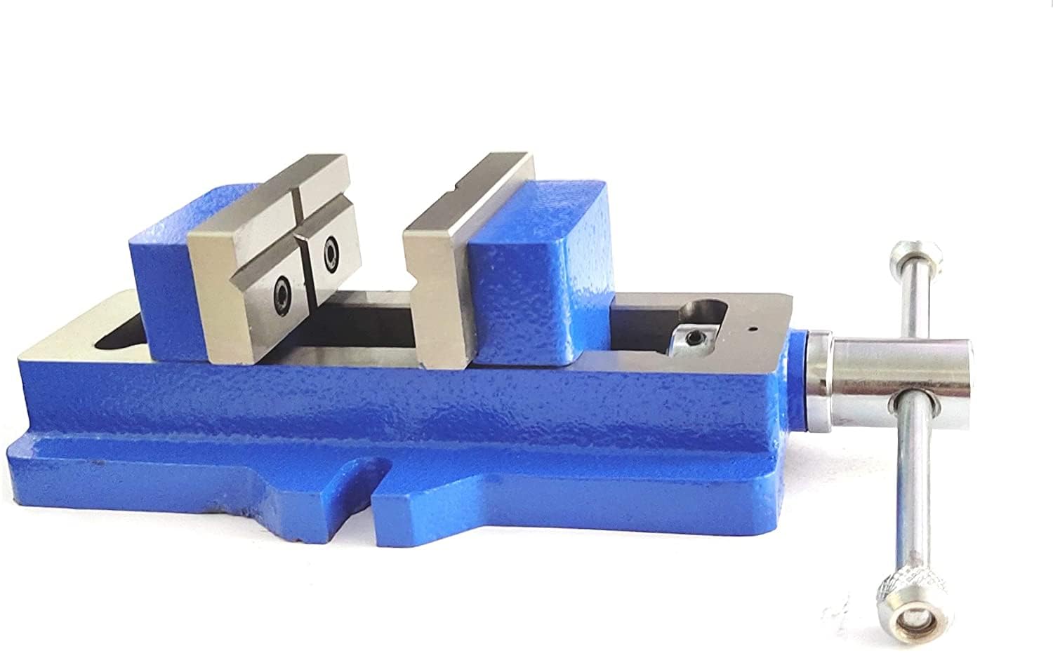 Buyohlic Tornillo de banco autocentrante con base fija, rígido y resistente (5 cm de ancho de la mandíbula: 50 mm)