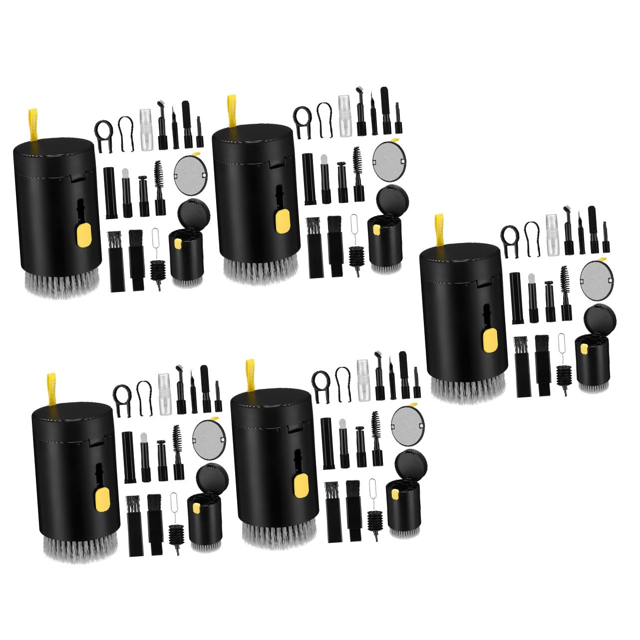 HOMSFOU 5juegos Kit De Limpieza De Dispositivos Electrónicos Herramienta De Limpieza para Teclados Auriculares y Cámaras Almacenamiento Conveniente Uso Seguro Superficies Delicadas