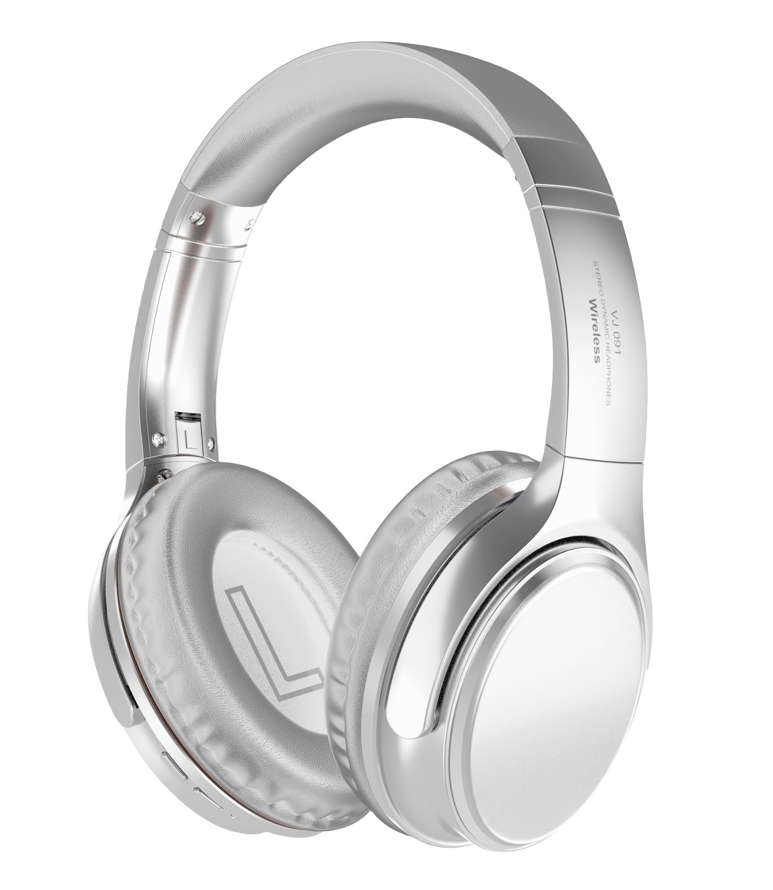 Wireless Bluetooth 5.3 Headphones Hybrid Headphones with Microphones Over-Ear Headphones with HIFI Stereo Sound Over Ear Earphone with Noise Cancellation White