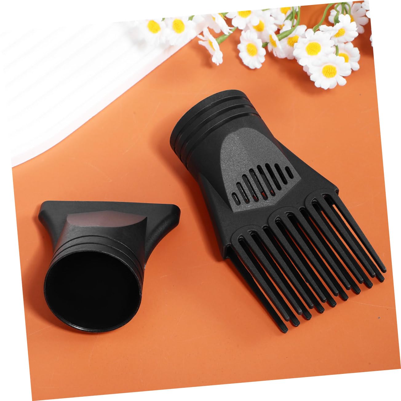 VICASKY 5 Sätze Haartrocknerzubehör Universal- Diffusor Haartrockner Tipp Schlag Entspannungsbürste Fonds haarföhn Friseurwerkzeug Aufsatz für Haartrockner Nylon Schwarz