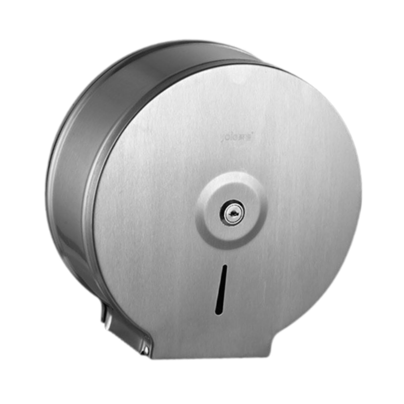 Qianly Commercial Jumbo Toilet Paper Dispenser Toilet Paper Holder Bathroom Hardware for Banks, Without Phone Holder