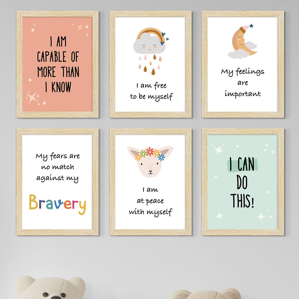 Cute Animal Wall Art - Set of 4 Kids Paintings -16 Cute Animal Wall Art - Set of 4 Kids Paintings -16