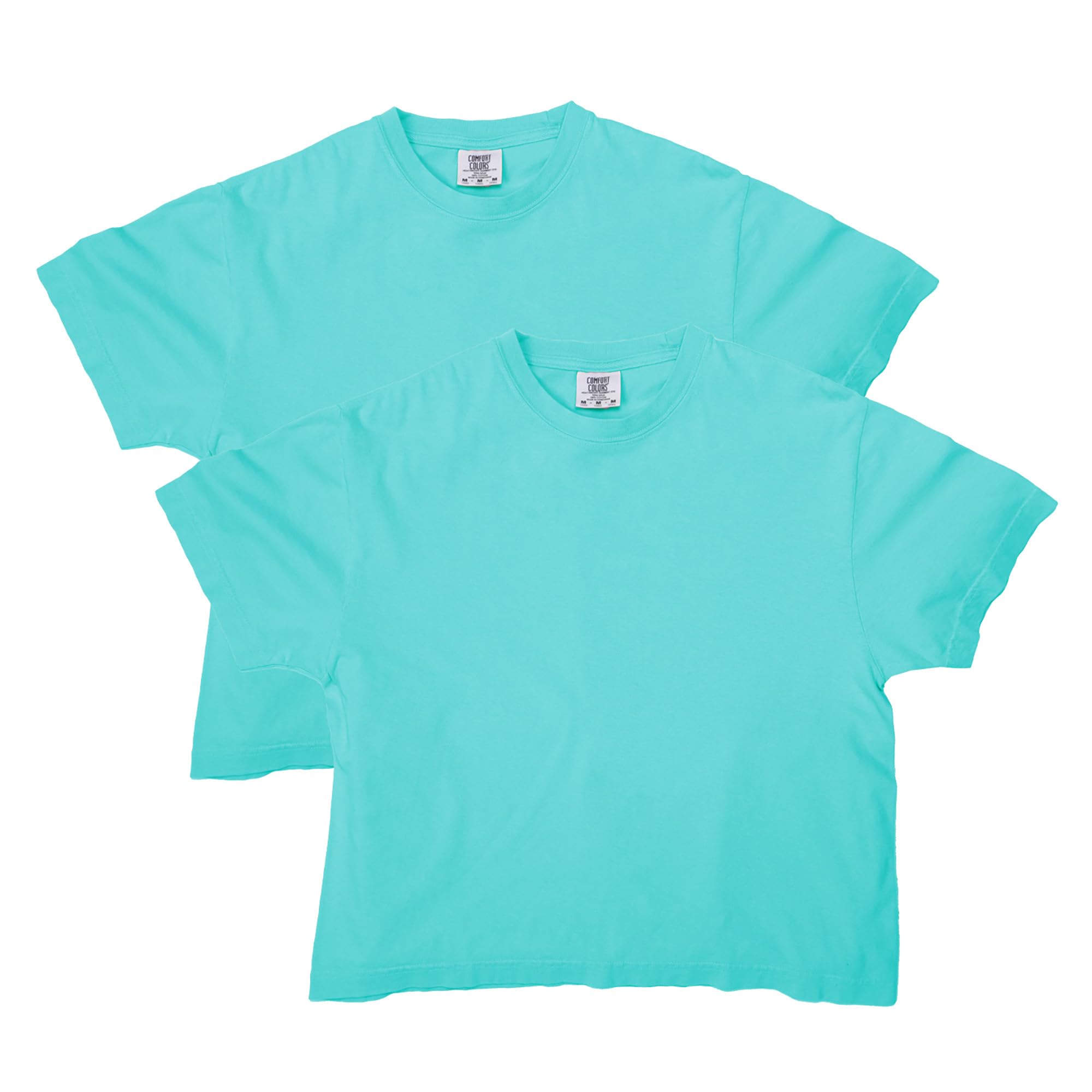 Comfort Colors Womens Heavyweight Boxy T-Shirt, Style G3023cl, 2-Pack, Chalky Mint, M
