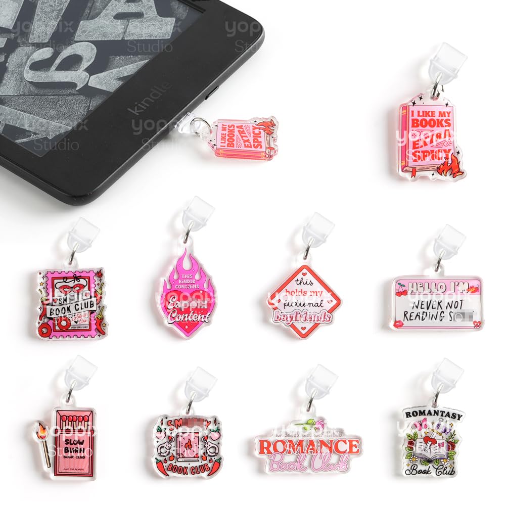 Amazon.com: YOPPIX 9PCS Charms for E-Reader, About Spicy Theme