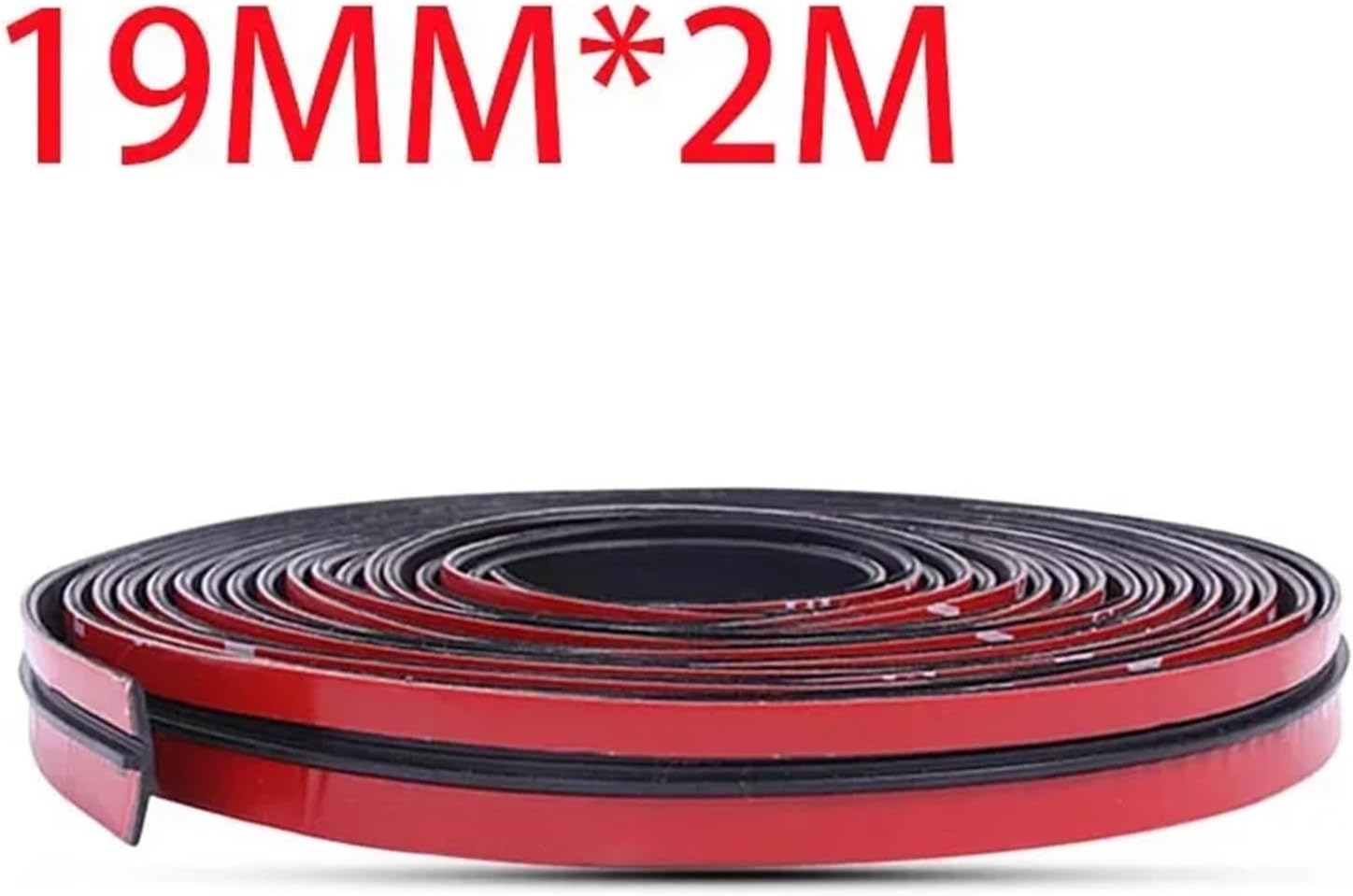 2M 19/14mm Car T-shaped Rubber Seal Front Windscreen Sunroof Edge Protection Sticker Roof Leakage Seal Soundproofing Accessories(14mm)