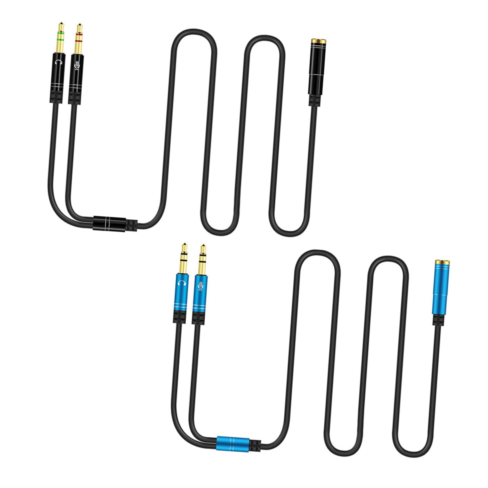 ABOOFAN 8stücke Klinken-Splitter Kabel Für Audio Und Mikrofon Dual Female Adapter Für Desktop-Computer Und Laptop Praktische Lösung Für Headsets