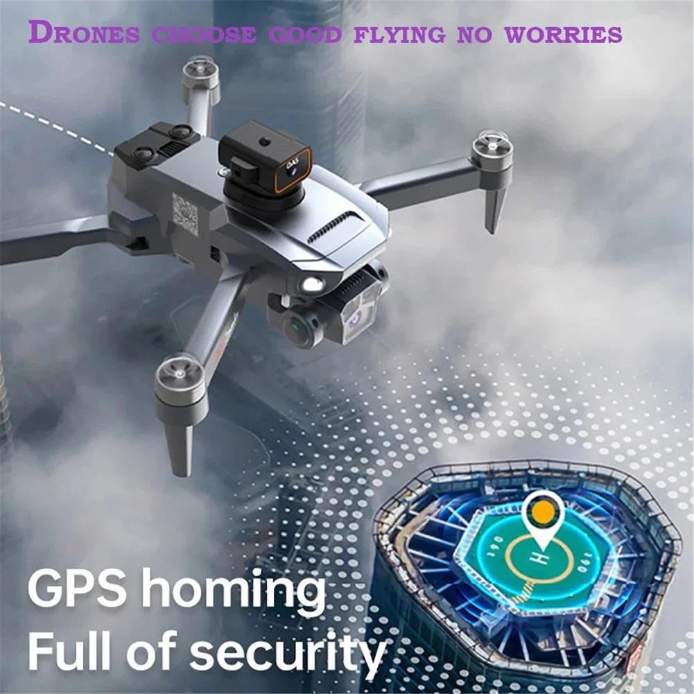 Triple Battery,Drone d27 PRO Max GPS 8k Telecamera HD Professionale 5g WiFi FPV 360° evitamento Ostacoli brushless Grande Schermo rc Quadcopter