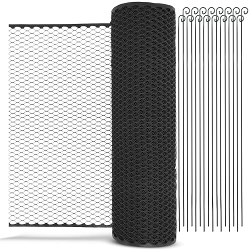 SELFmania Hundezaun 25m lang 90cm hoch SCHWARZ [TESTSIEGER] inkl. 21x Stäbe & 25x Erdanker | Begrenzungszaun Robust & Mobil | Flexibler Zaun für Hunde | Sorgloser Hundeauslauf im Garten & Camping