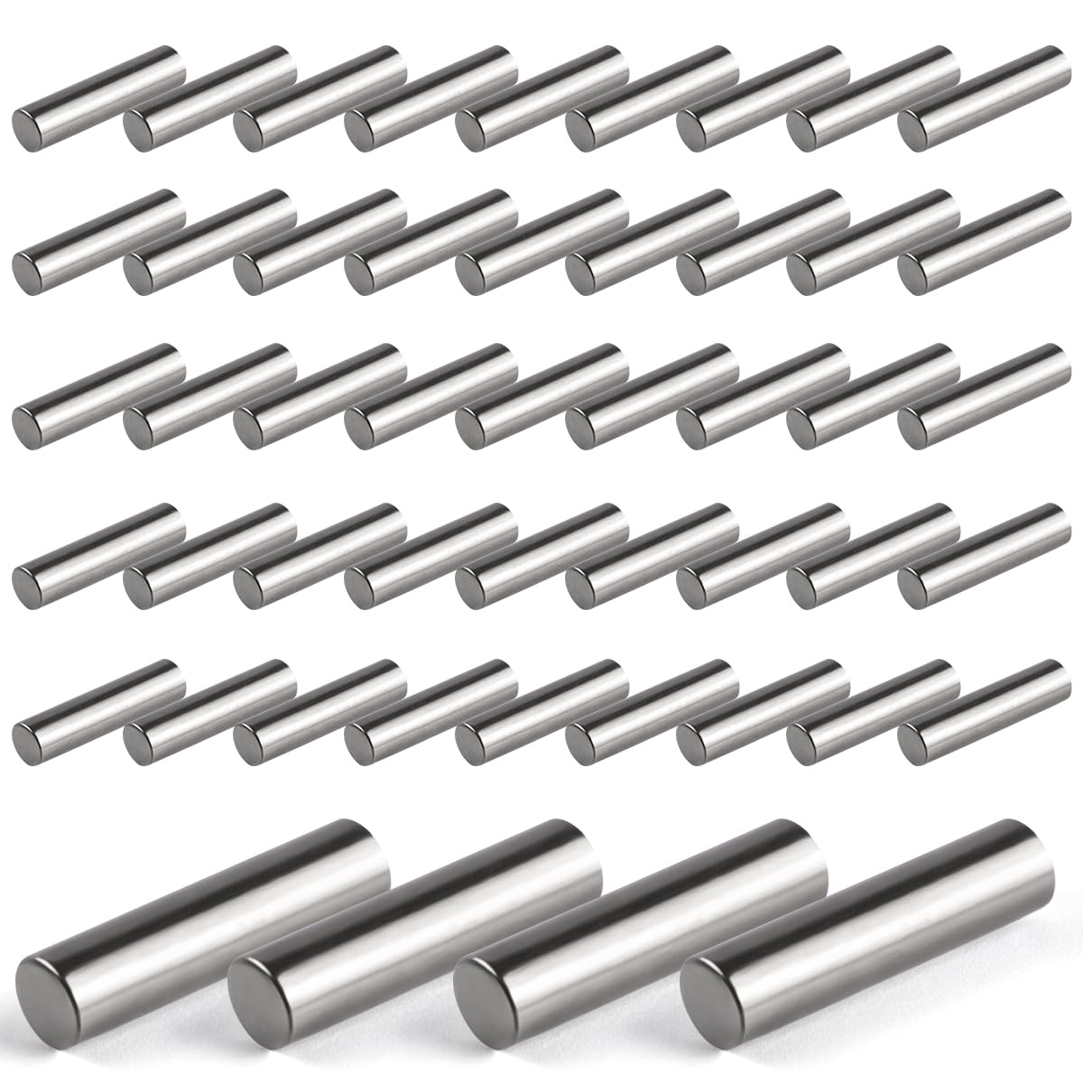 Innfeeltech 50 Pcs 1.5mm*6mm Dowel Pins Shelf Support Pegs, 304ss Cylindrical Support Pins for Shelf and Cabinet