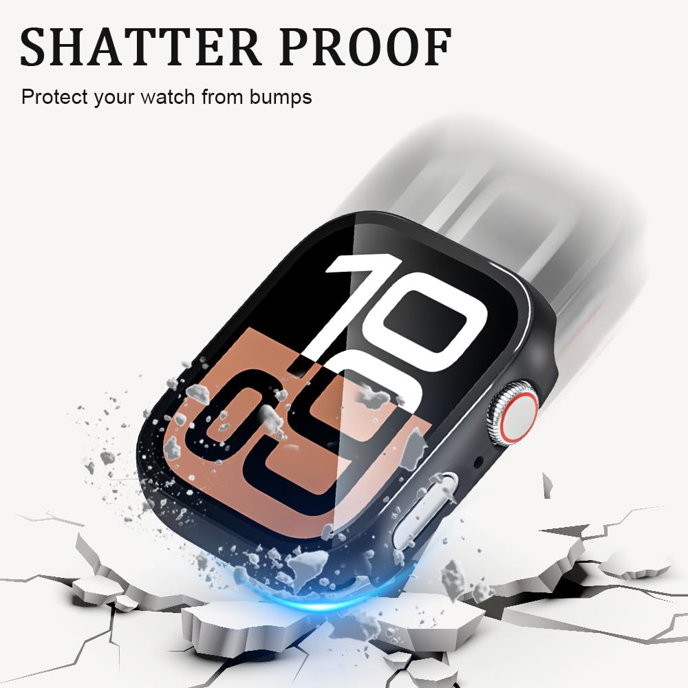 LINTEKER 2 Pack Hard Case for Apple Watch Series 11 (2025) / Series 10 Screen Protector 46mm - Image 4