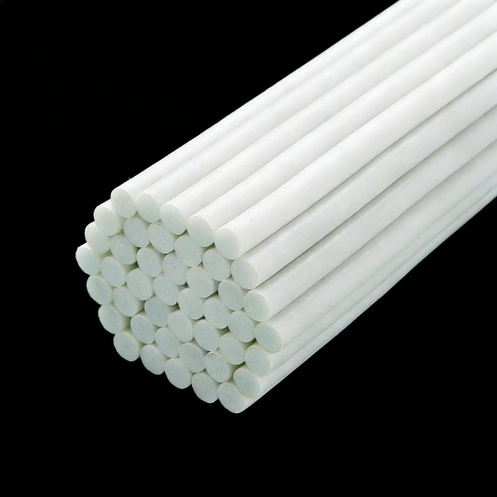 HGCOEYR Fiberglass Rods, White Solid Fiberglass Rod 50cm 0.8-3.5mm 4-Pack For Garden Stakes