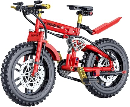 ENHANA Motorcycle Building Blocks Bike Cycle Compatiable with Tech Set Mountain Bike Building Kit Toy STEM Educational Bike Building Set for 6-10 Years Old Boys