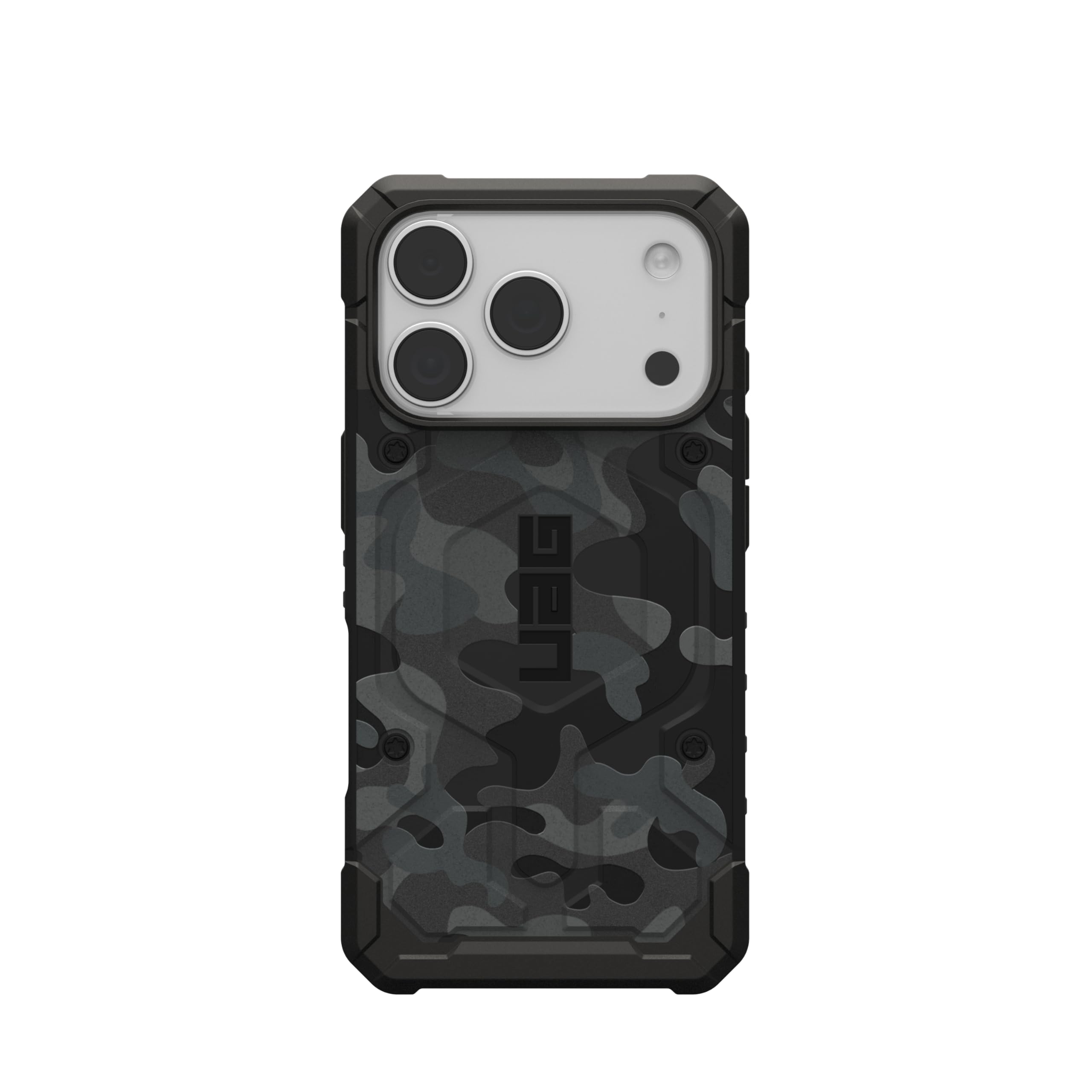 Urban Armor Gear Pathfinder MS Case Compatible con Apple iPhone 17 Pro Funda (Carga inalámbrica/magnética, protección contra caídas estándar Militar) Camuflaje Medianoche