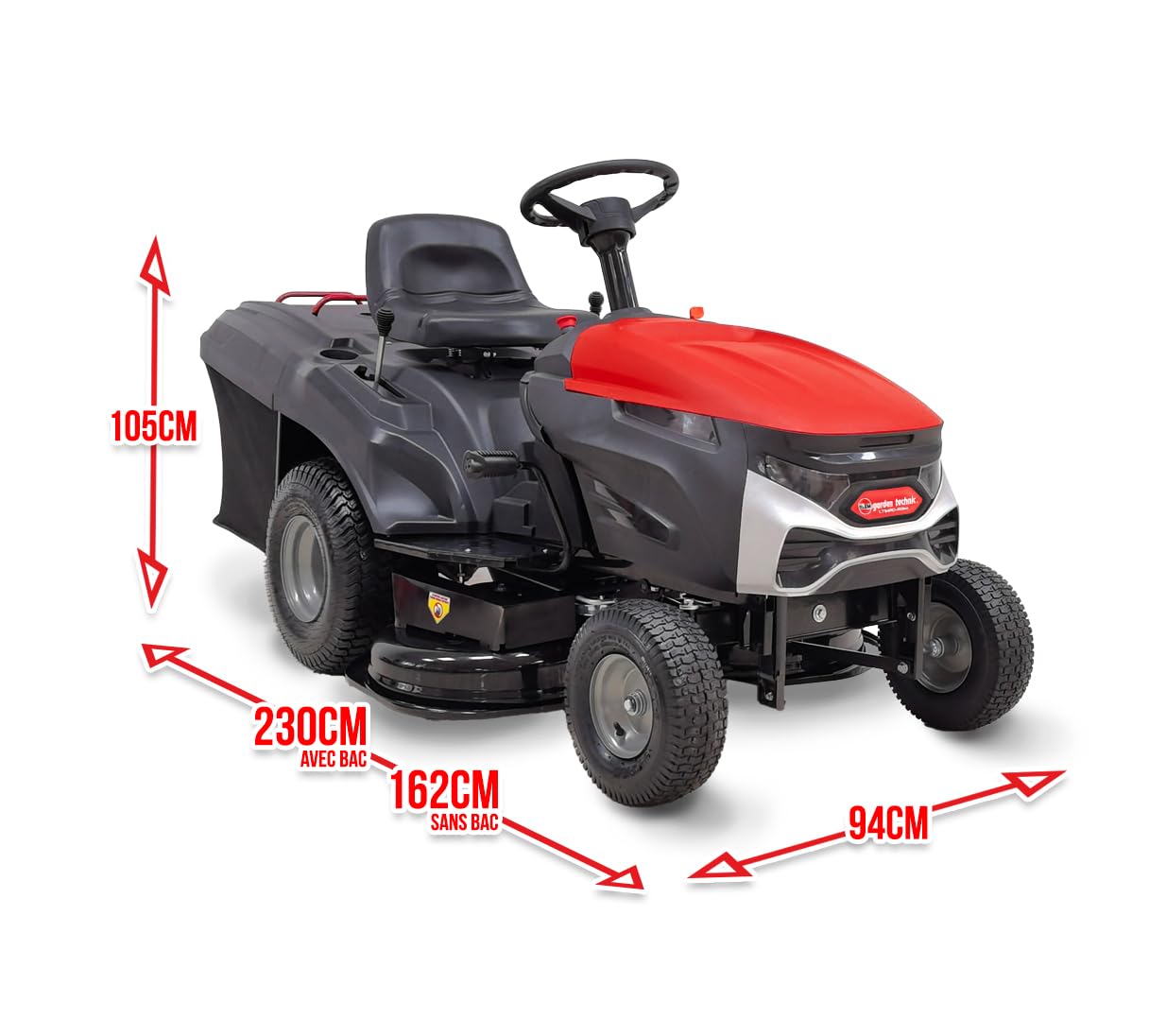 Tracteur Tondeuse 452cc 84cm 5 Vitesses Avant 1 Arrière