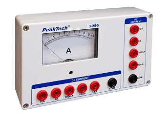 PeakTech 3295 - Analogue Ammeter 1mA 10mA 100mA 1A10A AC/DC