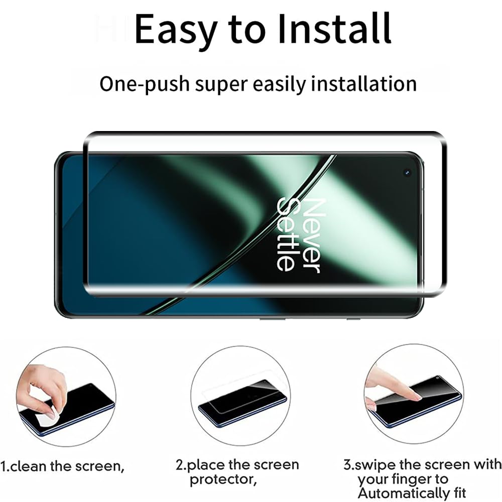 Pellicola Protettiva per OnePlus 11 TPU Pellicola 2 Pezzi e Vetro
