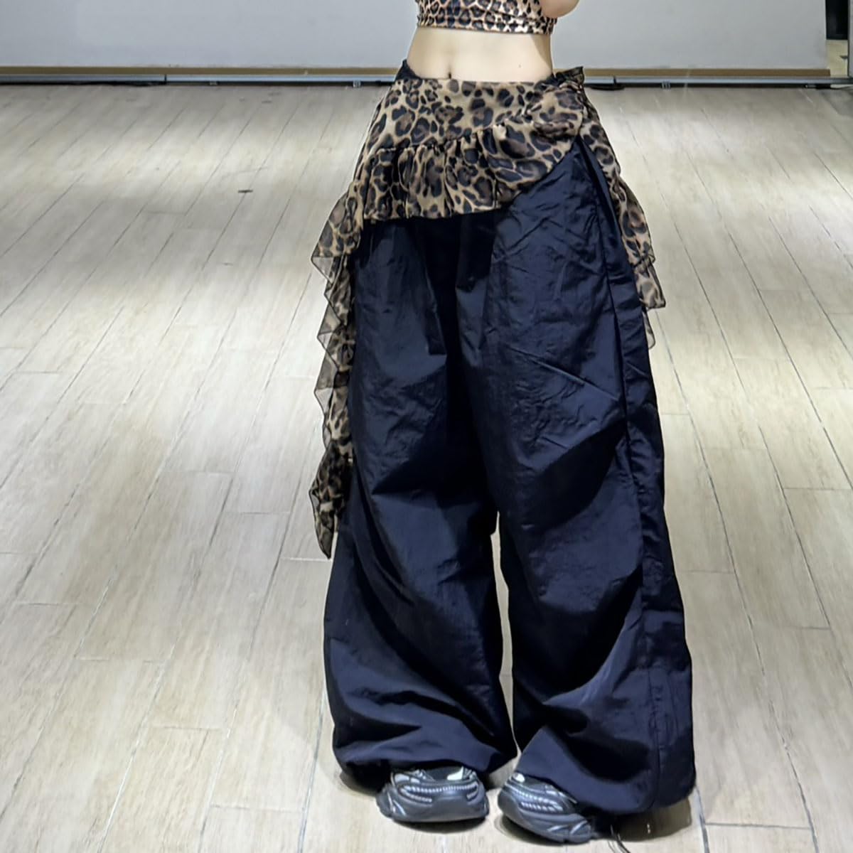 Toalla de danza para mujer, cinturón envolvente de gasa, volantes, pañuelo cadera danza del vientre jazz latín