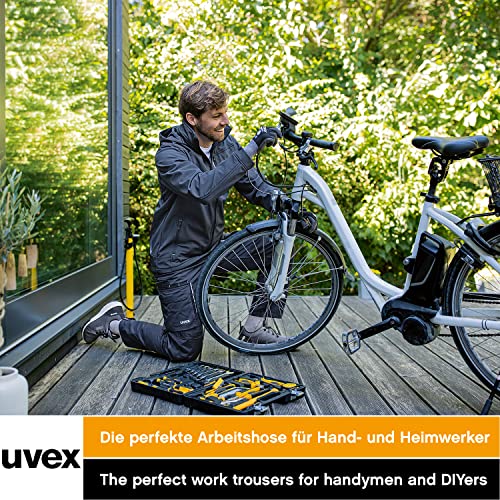 Foto von Uvex Tune-Up Männer-Arbeitshosen Lang - Cargohose für die Arbeit,Schwarz,50