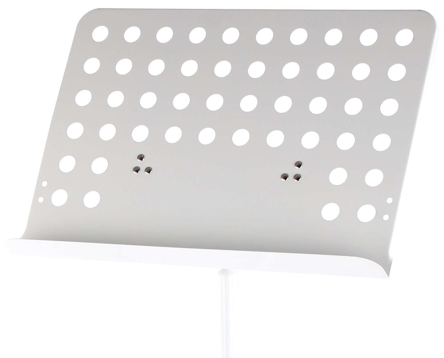 Classic Cantabile atril orquesta chapa perforada Heavy blanco set de 10x