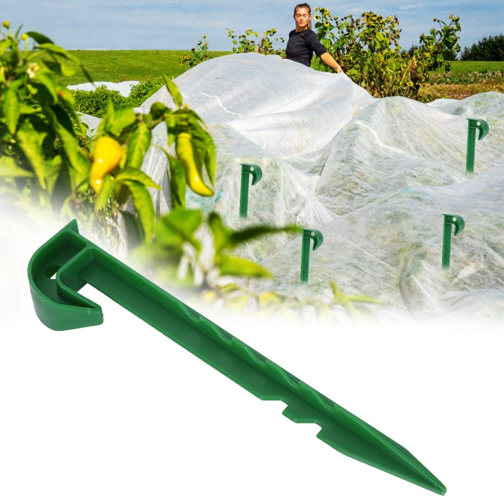 Garden Fixing Pegs, 10 Pcs Plastic Universal Ground Pegs Tent Pegs Outdoor Stakes Used to Fix Greenhouse Mesh Sunshade Mesh