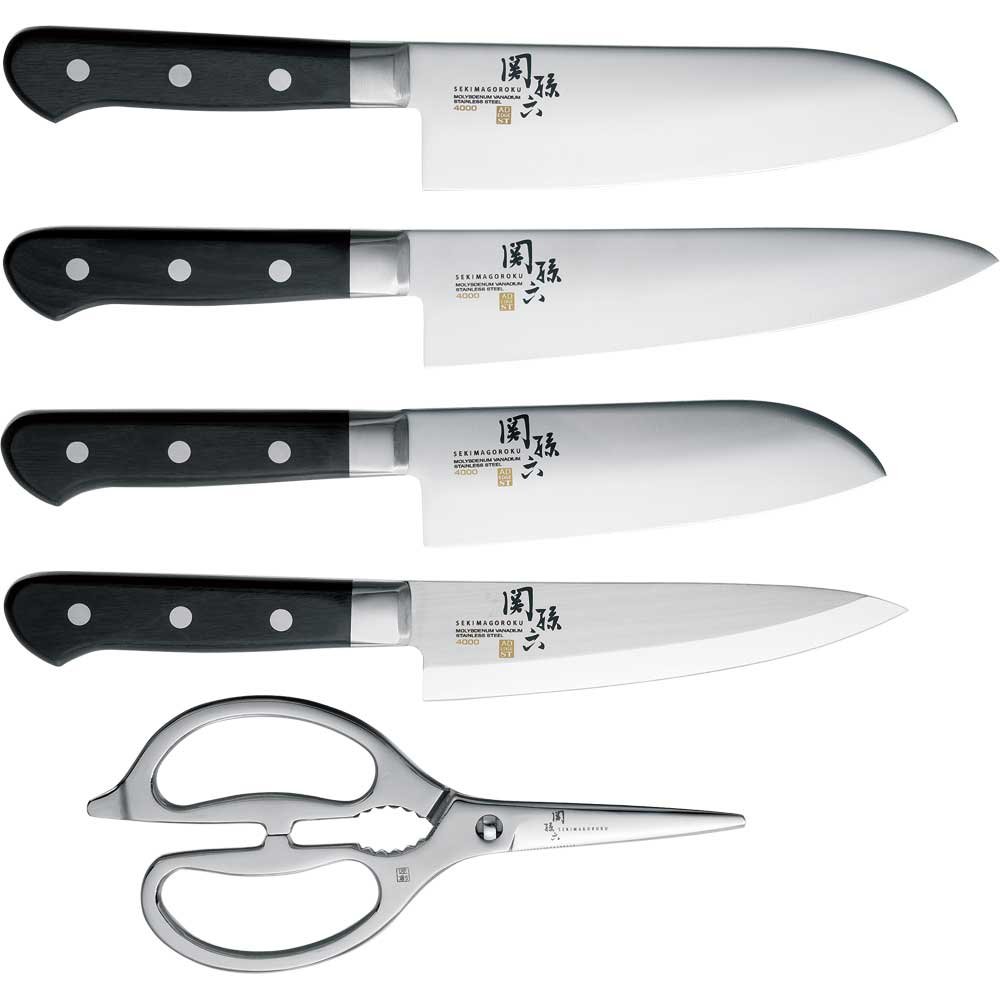 Amazon.co.jp: 関孫六 包丁4点・ハサミセット 020RC1043 : Home & Kitchen