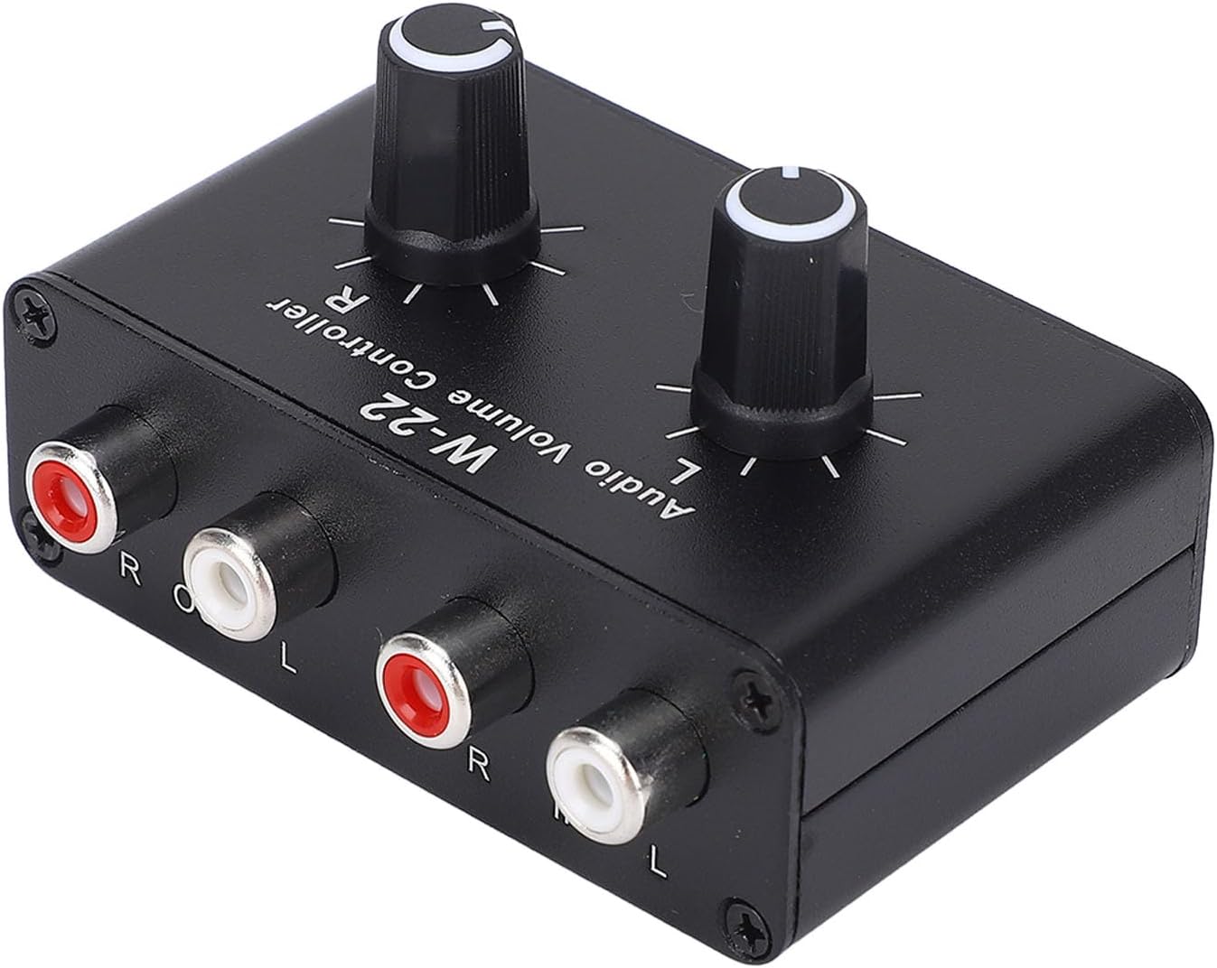 3.5mm Stereo Volume Controller, Inline Audio Volume Control Attenuator, Left and Right Channel Balance Adjustment, Mini Attenuator Knob, Plug and Play