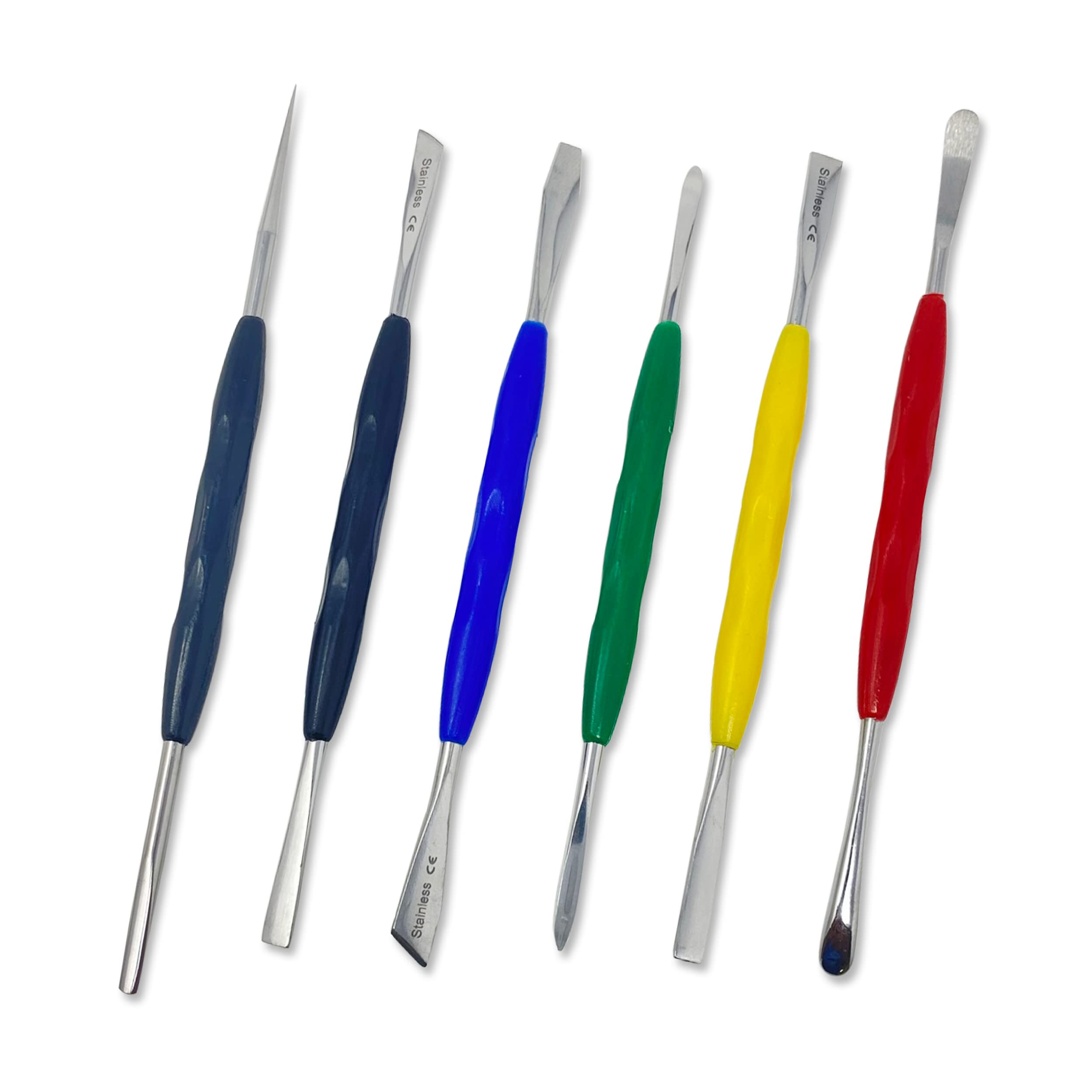 CYNAMED Stainless Steel Spatula Wax & Clay Sculpting Tool Carver Set (6PK)