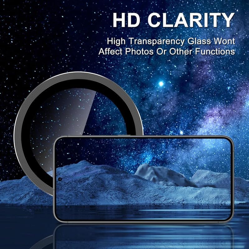 Amazon Brand - Solimo Camera Glass Lens Protector Ring for Nothing Phone 2A Case Friendly with Edge-to-Edge Protector Coverage and Easy Installation (Silver) 6 61IkX4kp9wL