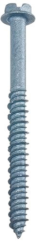 Miniatura 2 de Wej-Con Tornillos para hormigón, acero al carbono tratado térmicamente 1022, acabado azul R-Blocker (14 pulgadas x 3-14 pulgadas, cabeza hexagonal)