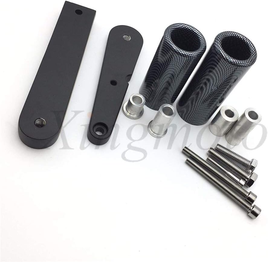 AfterMokit Replacement Frame Sliders with Acetal Pucks for Kawasaki Ninja 650 650R Ex650 2009 2010 2011 Carbon