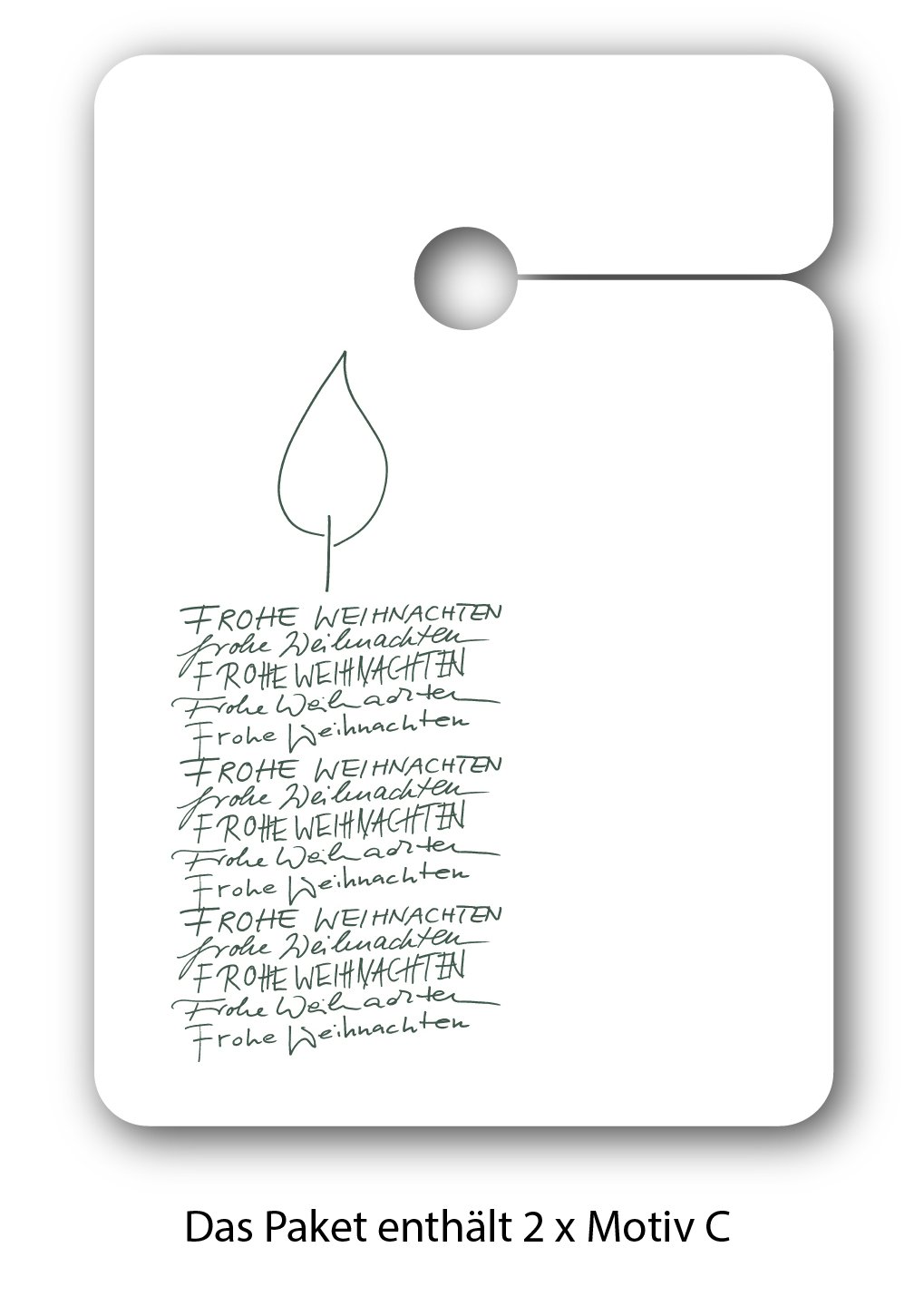 Edle Weihnachts 64 Stück Geschenkanhänger | Papier Anhänger | Geschenkkarten zu Weihnachten mit Kerze oder Weihnachtsbaum: Frohe Weihnachten