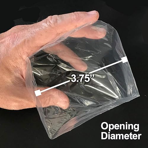 Miniatura 4 de Resilia Bolsas de envío de plástico a prueba de fugas para peces vivos - 6 "x 22" 003 mil, sello inferior doble, para peces de agua dulce y salada,