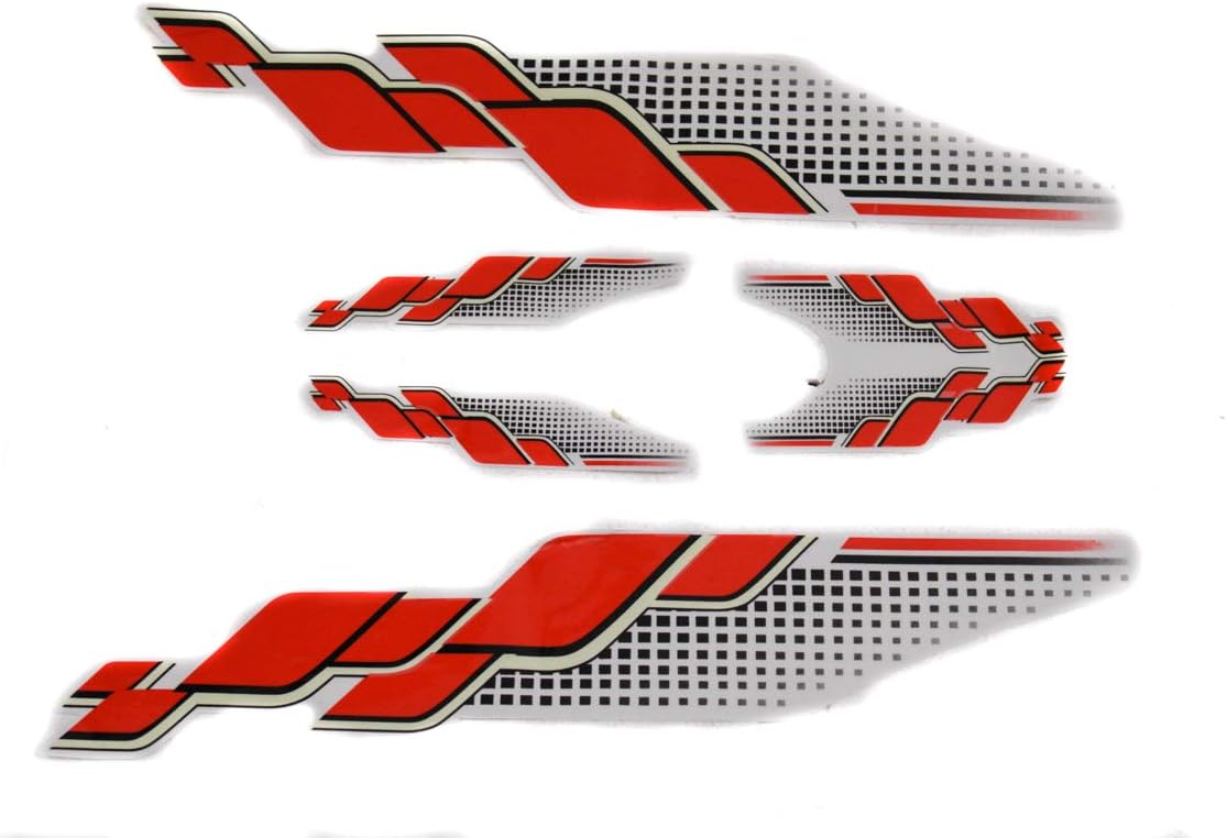 Spidy Moto Scooter Sticker Red Graphics Accessories for Universal All Scooty (Set of 5 Pc)