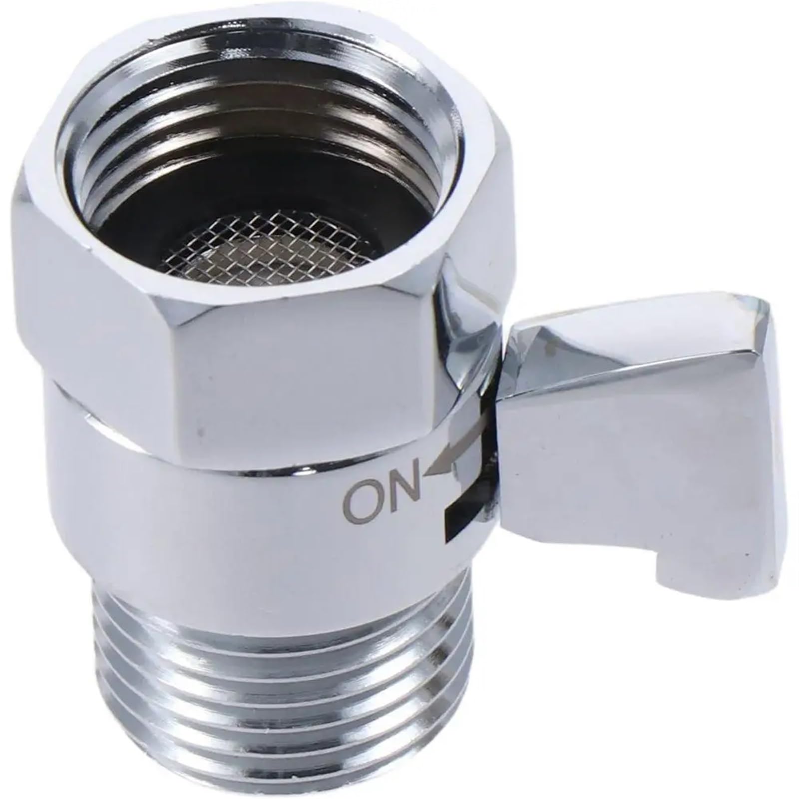 Válvula de ángulo de control JF370101 en cerámica plateada para regular agua de rociador