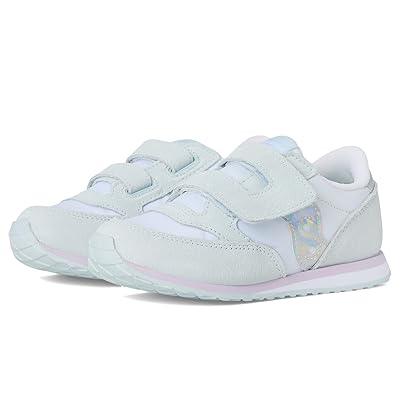 Saucony Kids Originals Jazz Hook Loop Sneaker (Toddler/Little Kid) Kids Shoes White/Blue