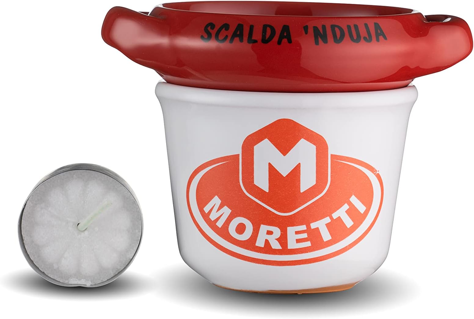 MorettiNduja Terracotta Warmer | Handmade Made in Calabria | 100% Food Safe