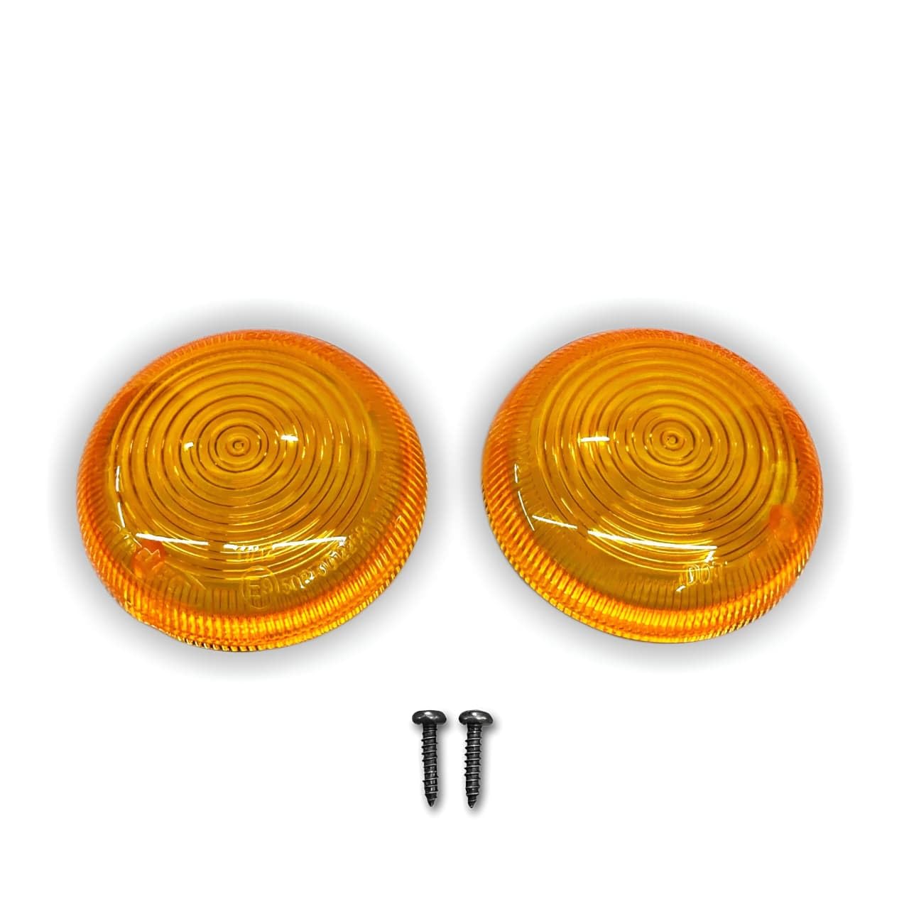 EAZ Indicator Glass Set for Royal Enfield Classic Reborn, Indicator Lens for Reborn & J Series Model Bullet.