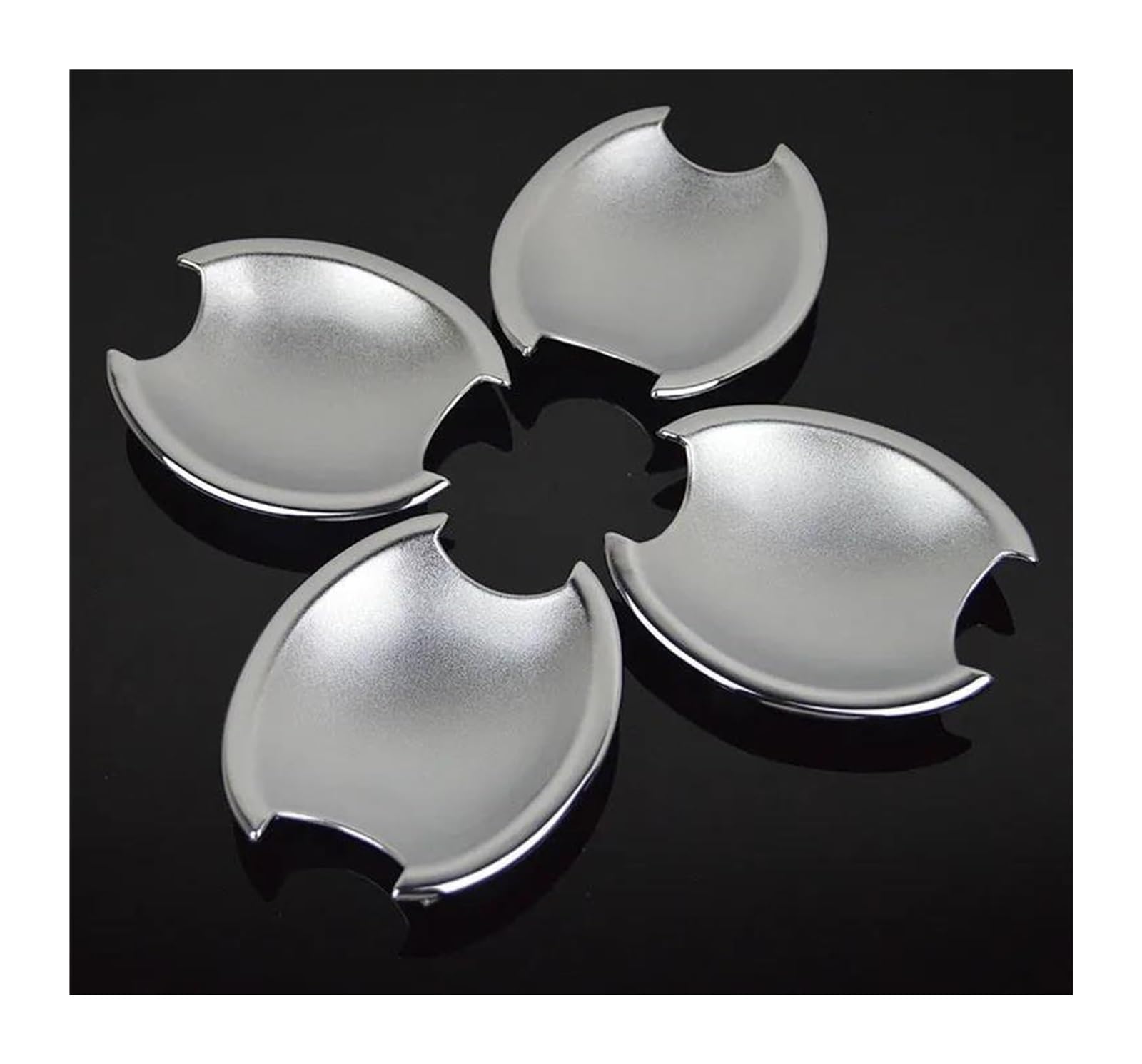 Hckclmbmzw Silver B For Nissan For March For Micra K12 For Tiida C11 2003-2010 Car Door Handle Covers Trim Styling Stickers Overlay Accessories Door Handle Cover(Silver B)