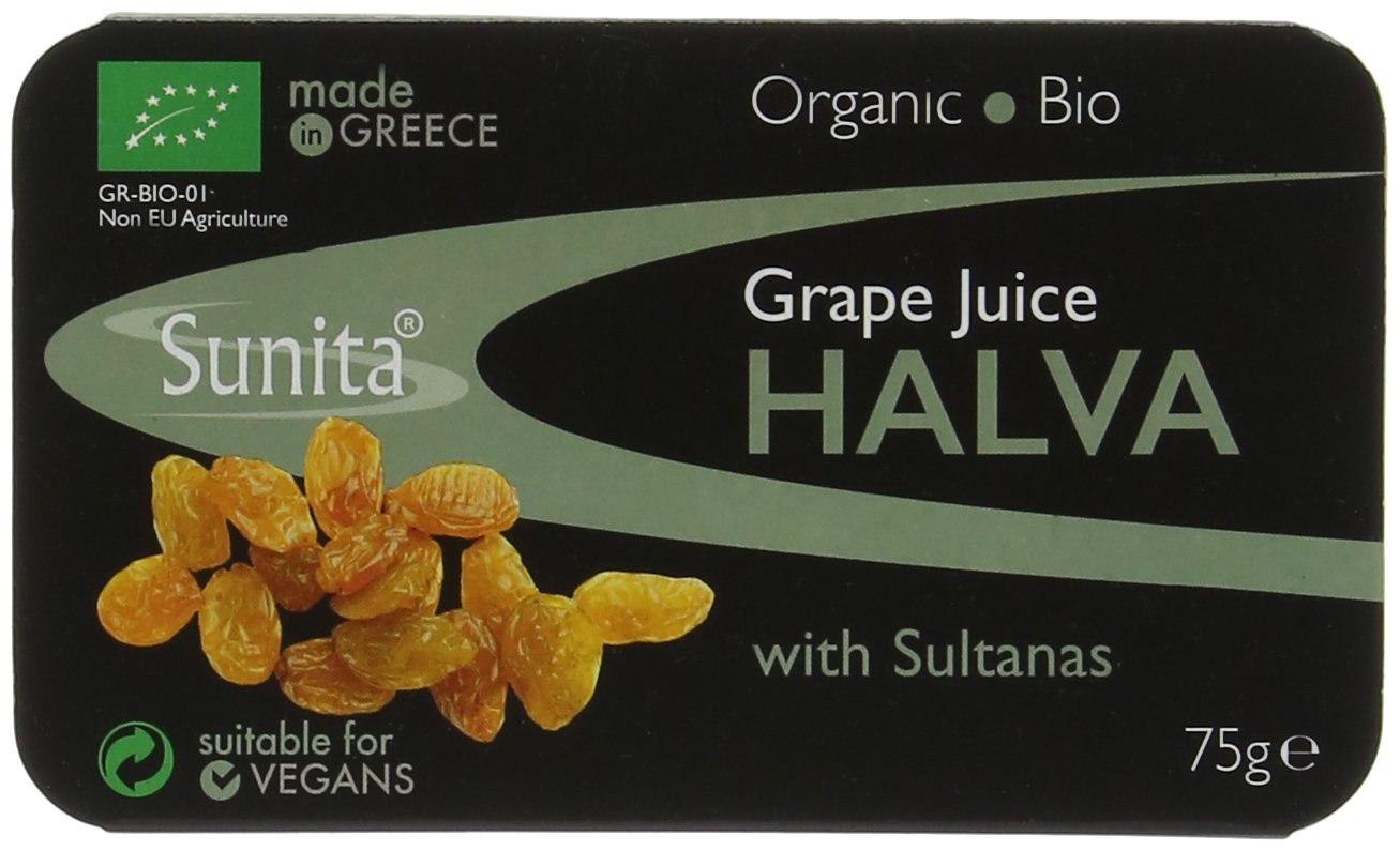 Sunita Organic Halva Grape Juice with Sultanas 75 g (Pack of 6)