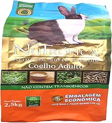 Nutrópica Ração Extrusada Coelho Adulto 2 5Kg