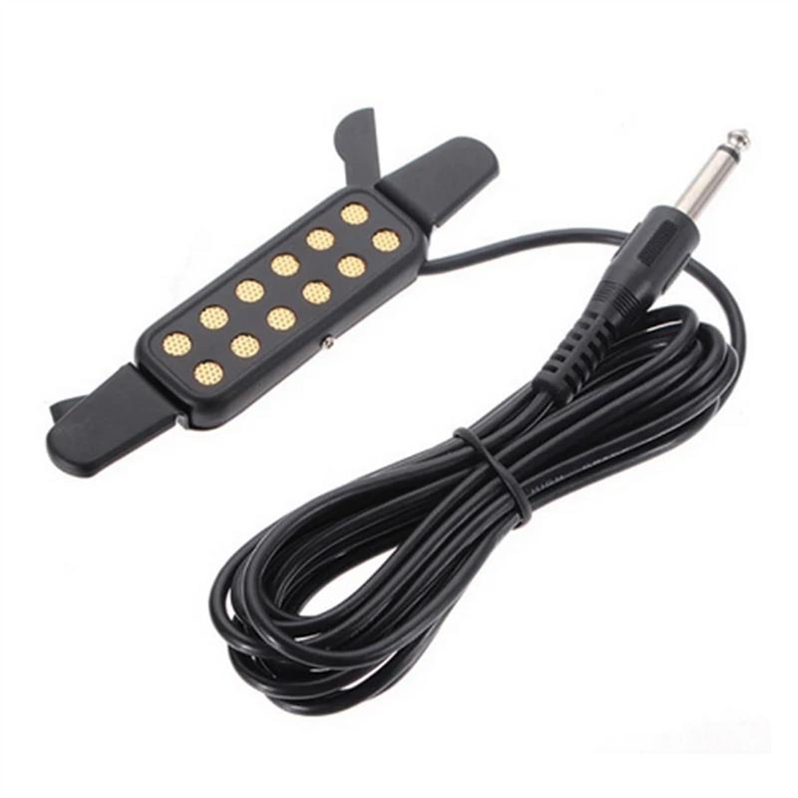 Pickup Per Foro Sonoro Amplificatore Per Chitarra Facile Da Fissare Clip Su Pickup Per Chitarra Acustica Classica Pickup professionale per chitarra acustica(Gold)