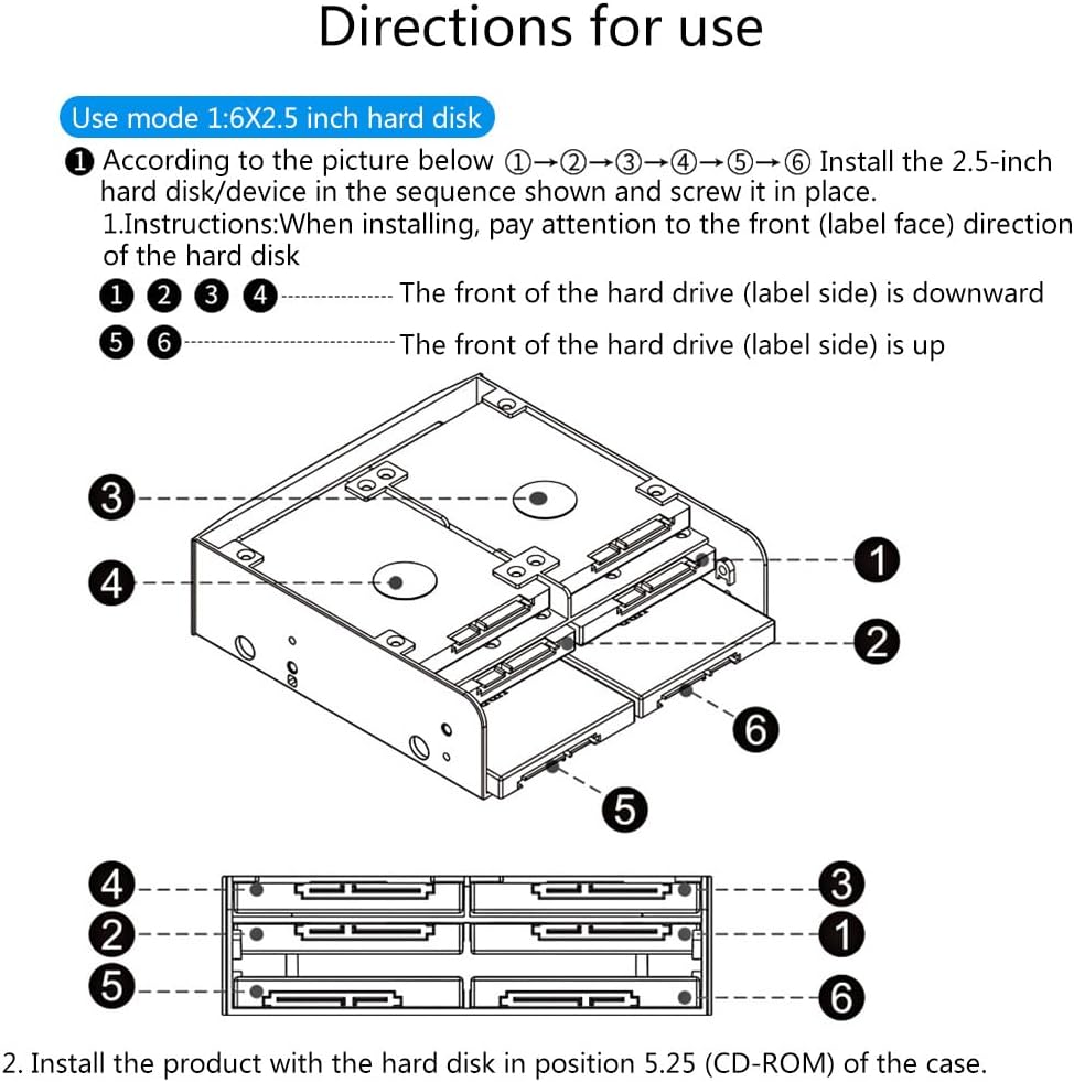 OImaster MR-8802 HDD Cage Rack Multi-Function Hard Drive Conversion Rack 5.25in