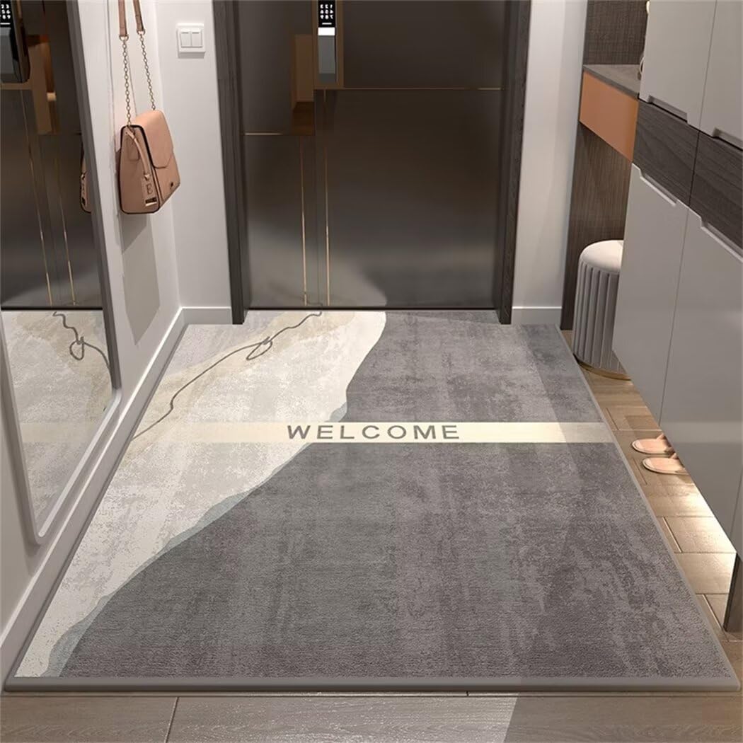 Tapis de salle à manger lavable gris 120x170cm idéal pièce à vivre