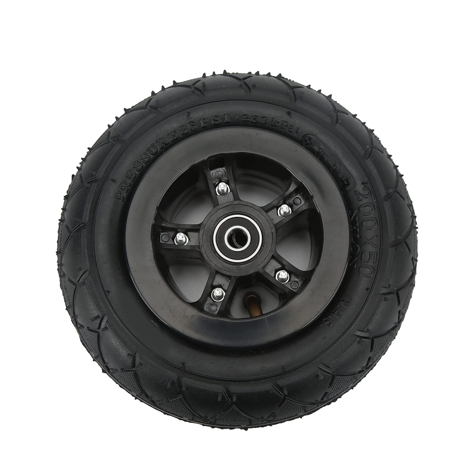 Roues de Planche à Roulettes, Roue de Planche à Roulettes de Montagne 8 Pouces avec Pneu Pneumatique Roue de Scooter de Montagne Hors Route Pneu de Roue de Planche à Roulettes