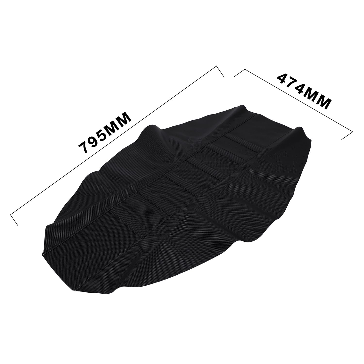 AnXin Motorrad Sitzbankbezug Universal Greifer Sitzbezug Gummi Soft Skin Covers Fit for Most of Dirt Bike Sie SX CRF KXF RM YZ YZF KLX 125 250 150 200 250 350 450 Dirt Pit Bike Off Road Schwarz
