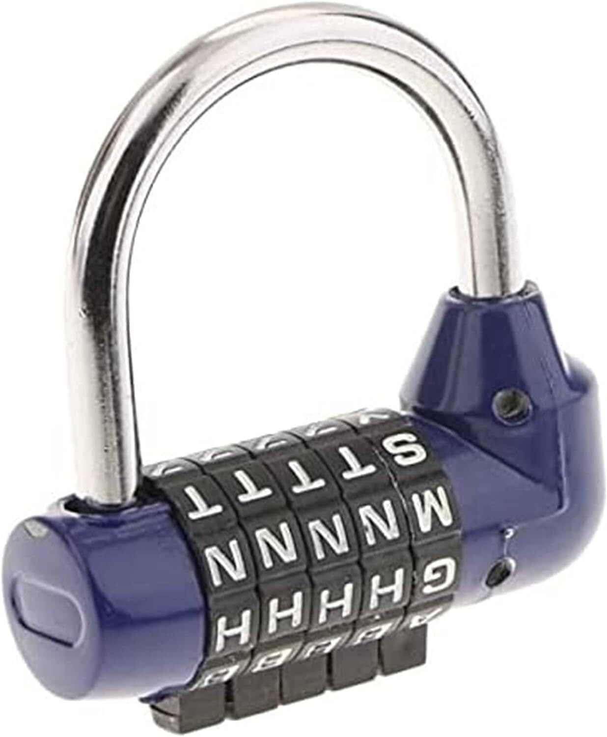Coded Padlock,Number Padlock, Code Padlock,Combination Gate Lock,Combination Lock Padlock,Zinc Alloy Sturdy 20mm 3-Digit Code Combination Cam Safe Lock Keyless Mail Box Cabinet Drawer(Color:Blue)