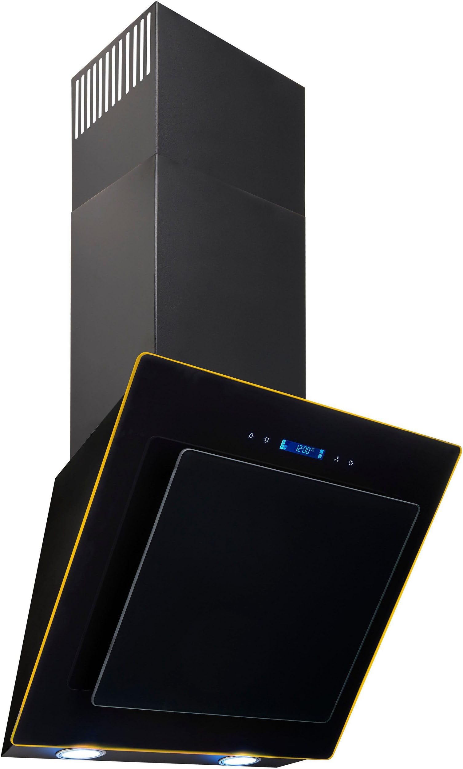 Exquisit® Campana Extractora Cocina, 60Cm, Capacidad de Extracción máx 311 [M³/h], Color Negro, Consumo 44 kWh/año, 3 Niveles de Potencia, Rumorosidad 54 dB(A).