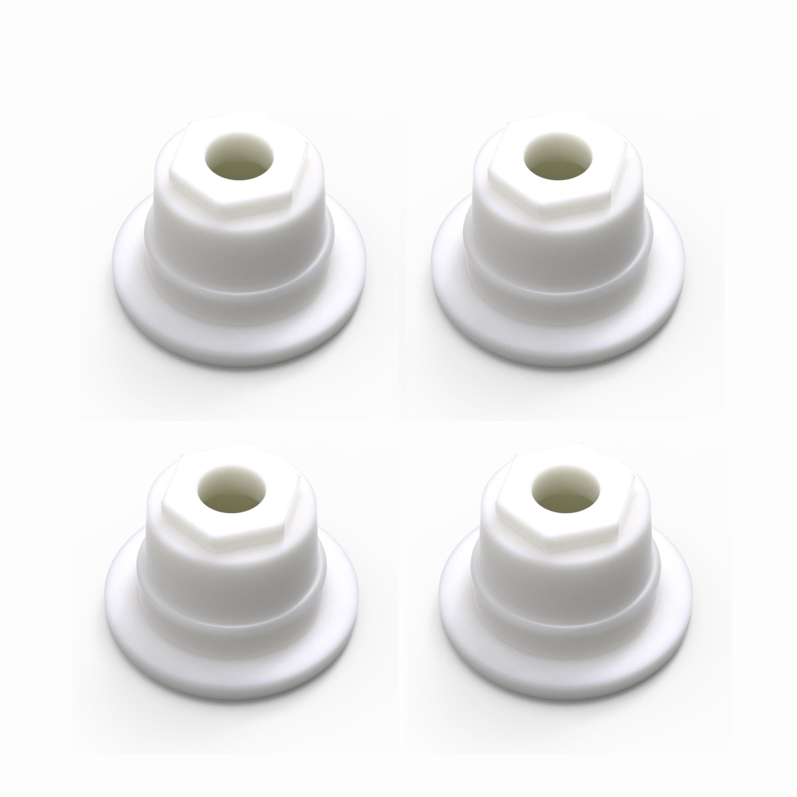 4 x Charnières & Supports de Tiroir Renforcés Compatible avec Type IKEA BISSA, Pièce de rechange pour référence 120292/10095065 (Diamètre du tr: 11,2 mm)