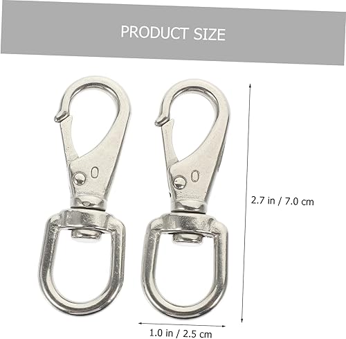 Miniatura 4 de HAPINARY 6 piezas de liberación D de pinza de langosta multifunción organizadores de hallazgos de resorte llaveros de aro rápido joyería para